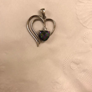 TOPAZ HEART NECKLACE